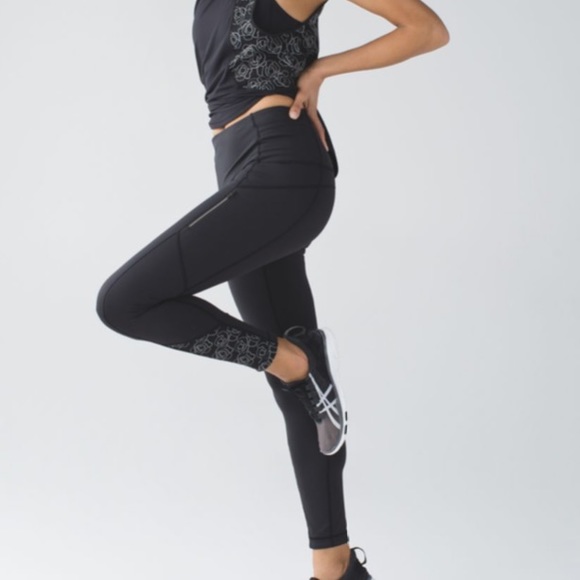 🖤LULULEMON LUCENT ICE QUEEN TIGHT-HIGH RISE-REFLECTIVE-POCKETS-4🖤 - Picture 11 of 16